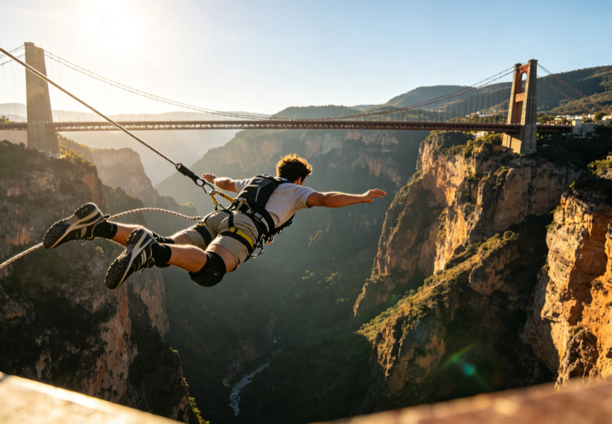Bungee en cañon mexicano
